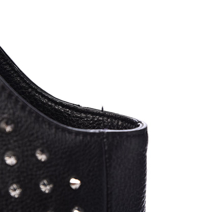 Burberry Brit Studded Calfskin Shopper Medium Black 8 of 12