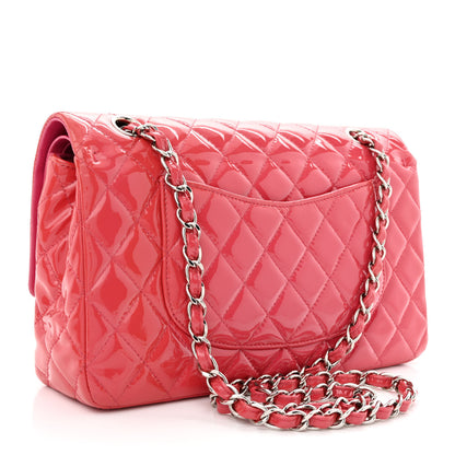 Chanel Patent Quilted Medium Double Flap Pink 3 of 16