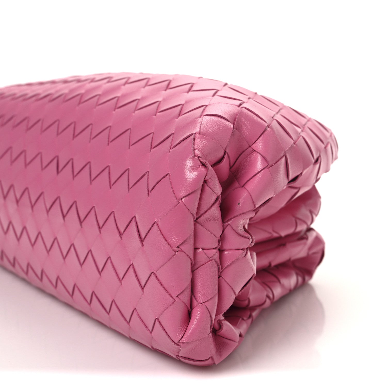 Bottega Veneta Nappa Maxi Intrecciato The Pouch Oversized Clutch Pink 10 of 10