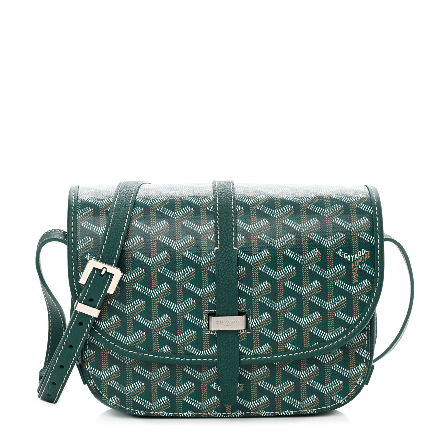 Goyardine Belvedere II PM Messenger Bag Green