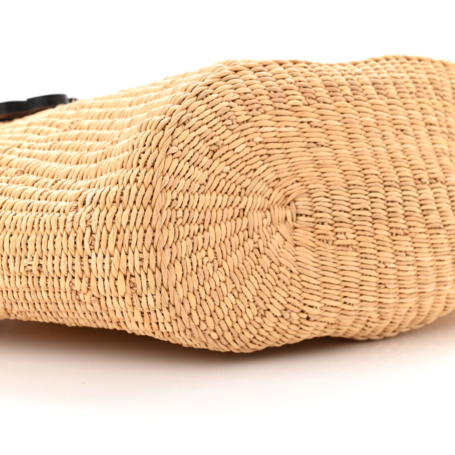 Loewe Calfskin Raffia Paulas Ibiza Small Basket Tote Bag Natural Tan 9 of 11