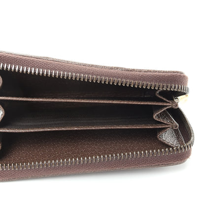 Gucci GG Supreme Web Ophidia Zip Around Card Case Brown 5 of 6