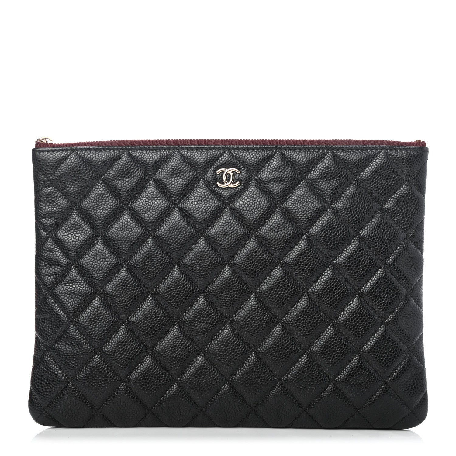 Chanel Caviar Quilted Medium Cosmetic Case Black 1 of 4