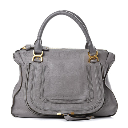 Chloe Calfskin Large Marcie Satchel Cashmere Grey 1 of 9