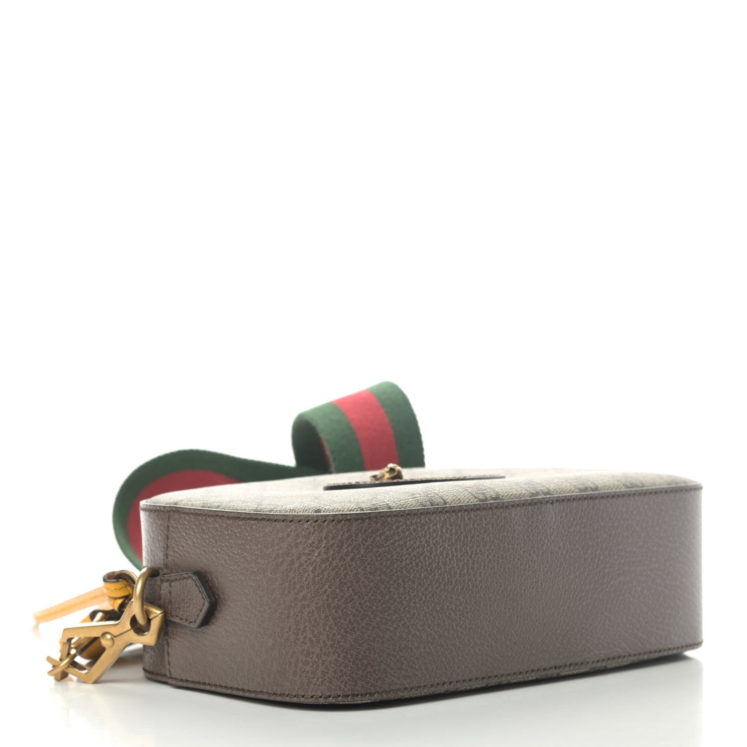 Gucci GG Supreme Monogram Web Neo Vintage Shoulder Bag Beige New Acero Crop 3 of 4