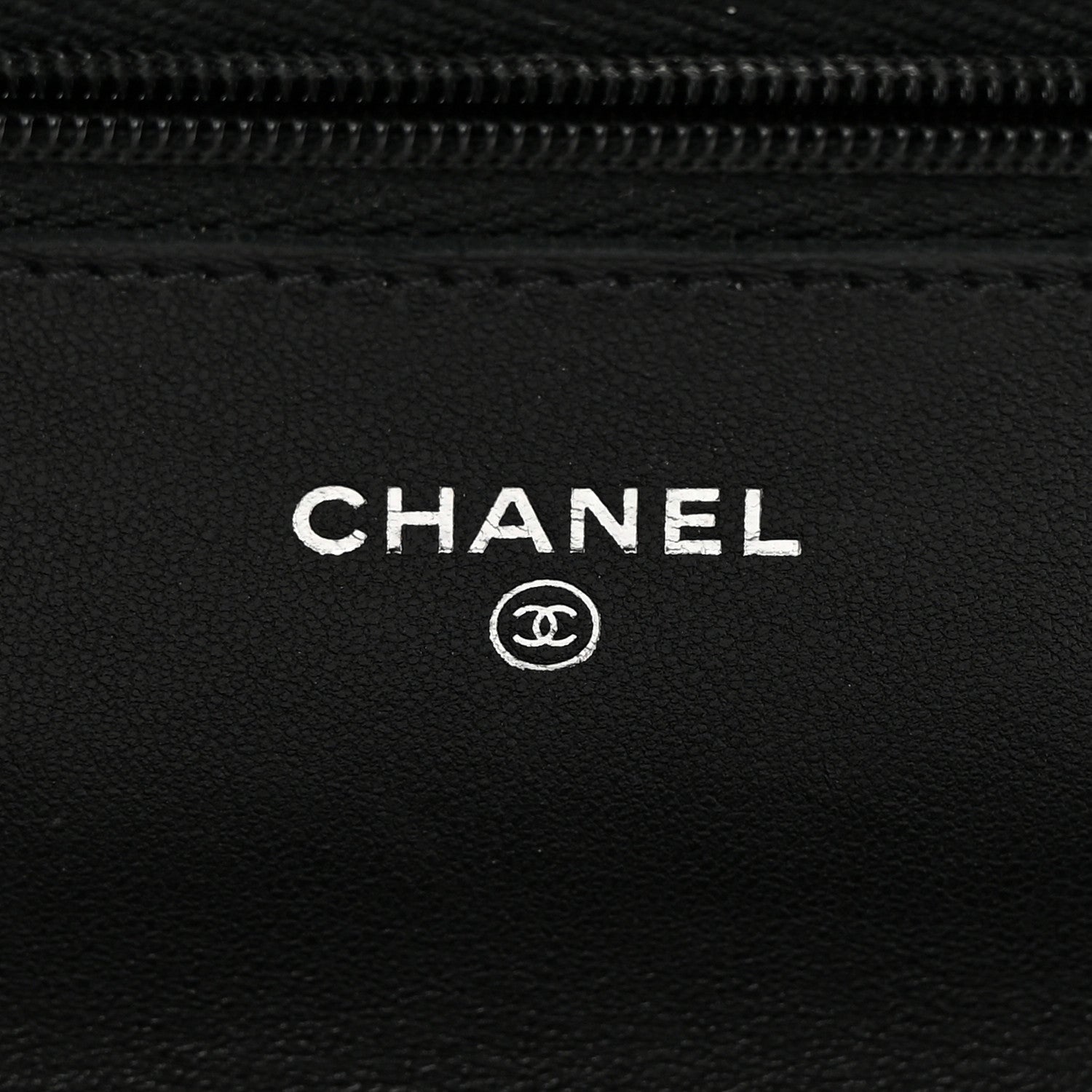 Chanel Lambskin Quilted Wallet On Chain WOC Black 6 of 17