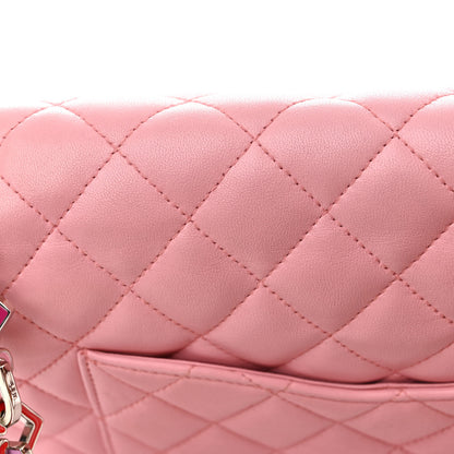 Chanel Lambskin Medium Heart Valentine Flap Pink 12 of 16