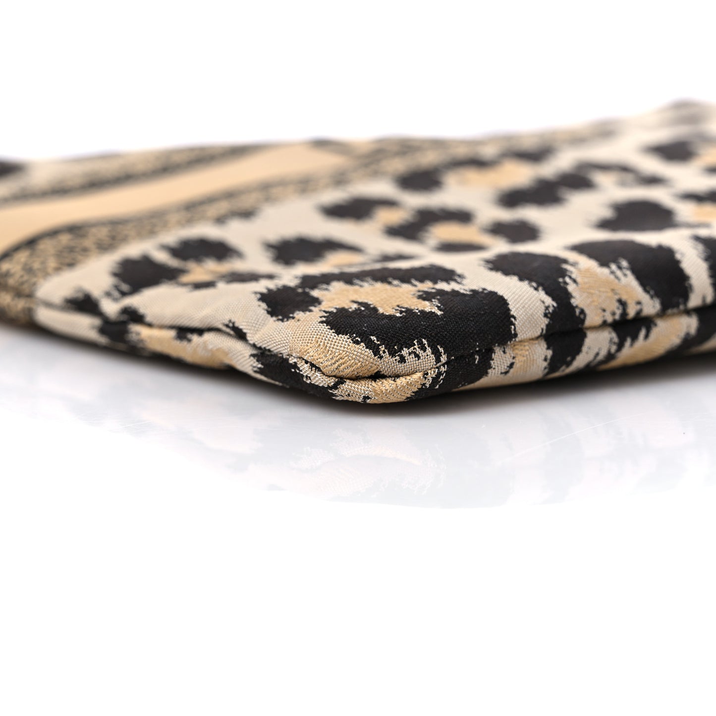 Canvas Embroidered Mizza Diortravel Zipped Pouch