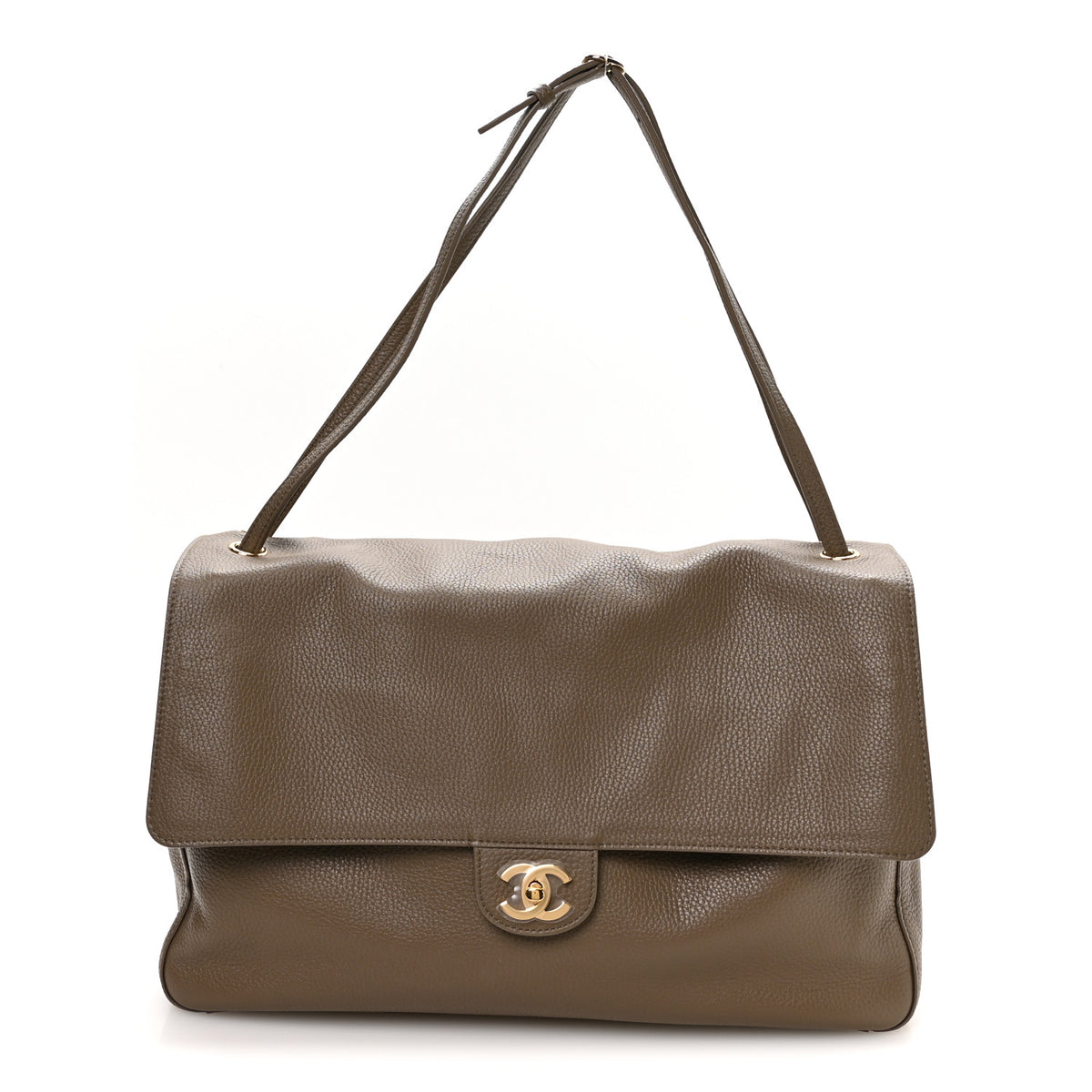 Chanel Grained Calfskin Souplissimo Maxi Flap Light Brown 1 of 11