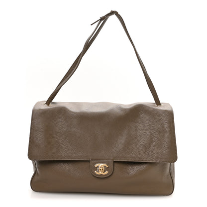 Chanel Grained Calfskin Souplissimo Maxi Flap Light Brown 1 of 11