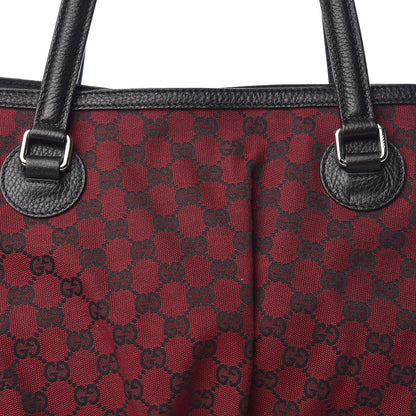 Gucci Monogram Full Moon Tote Red Black 10 of 10