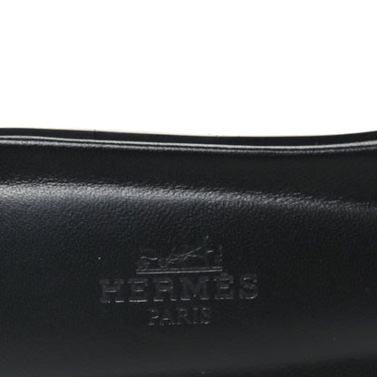 Hermes Suede Goatskin Oran Sandals 38.5 Vert Electrique 8 of 10