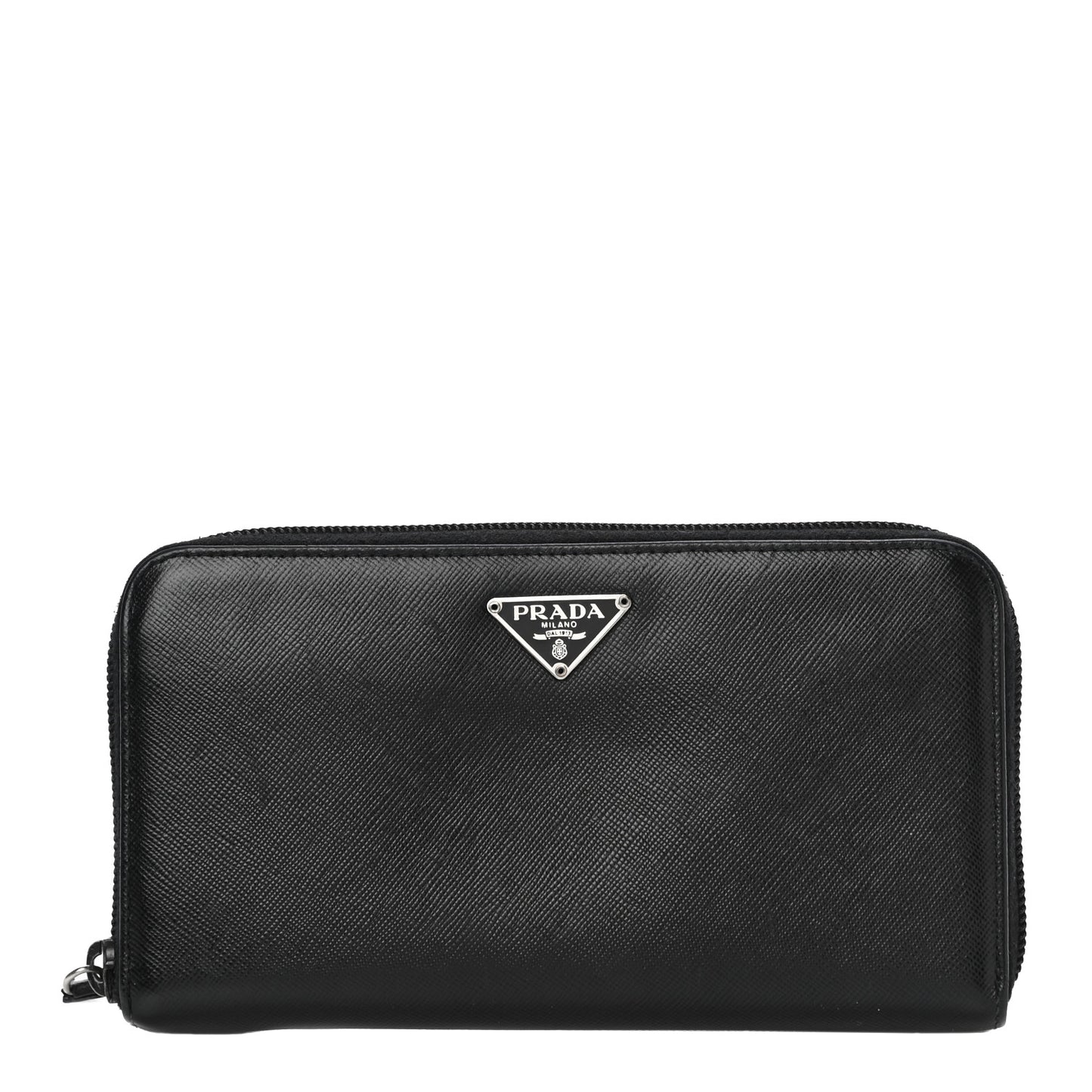 Tessuto Nylon Zip Around Wallet Black