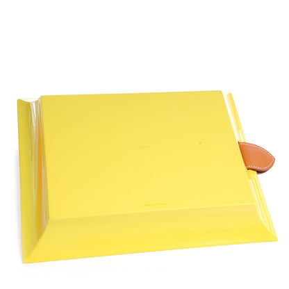 Hermes Lacquered Wood Chamonix Chakor PM Change Tray Chartreuse 2 of 8