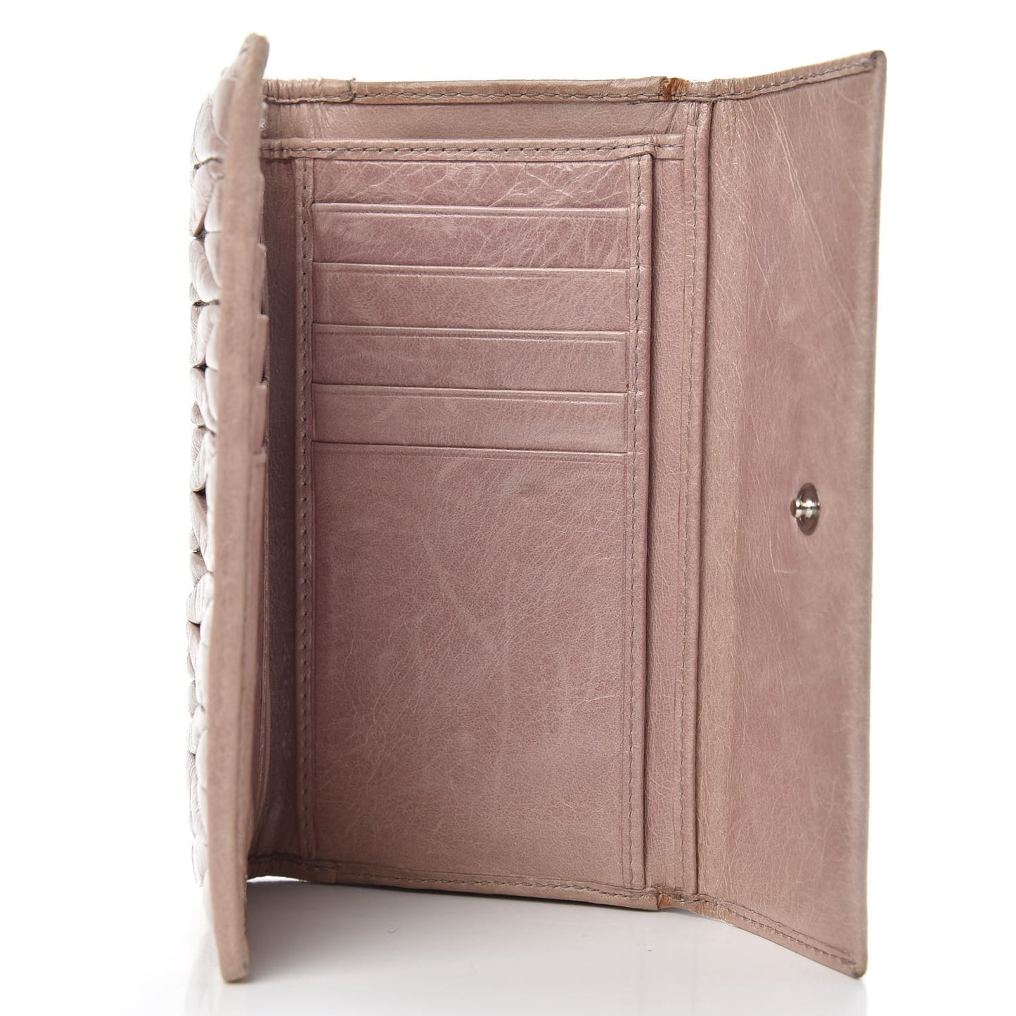 Nappa Matelasse Lux Flap Wallet Mughetto