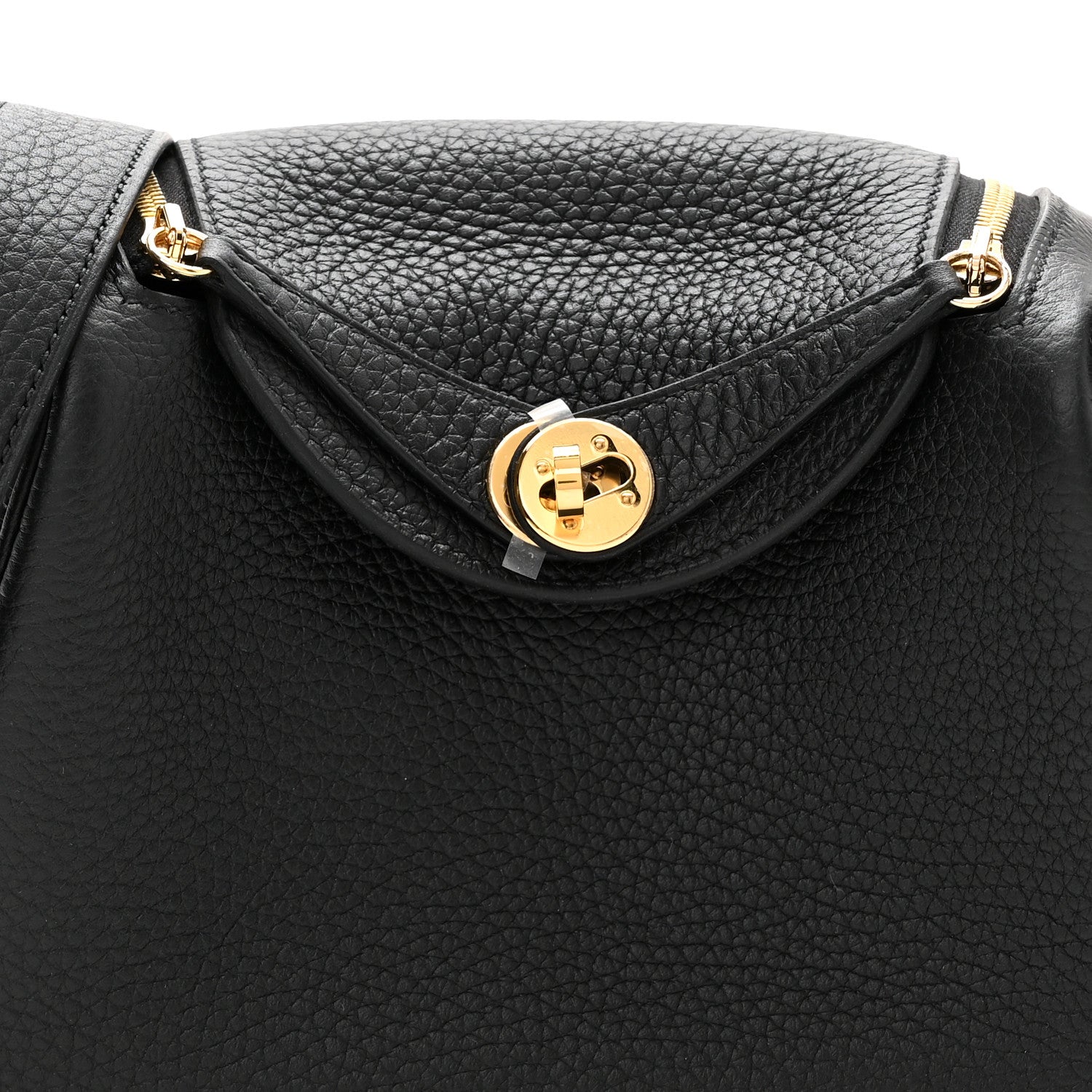 Hermes Taurillon Clemence Mini Lindy 20 Black 7 of 10