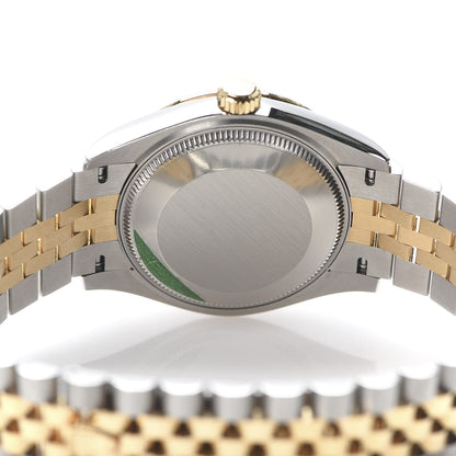 Rolex Stainless Steel 18K Yellow Gold 31mm Oyster Perpetual Datejust Watch White Roman 278273 5 of 7