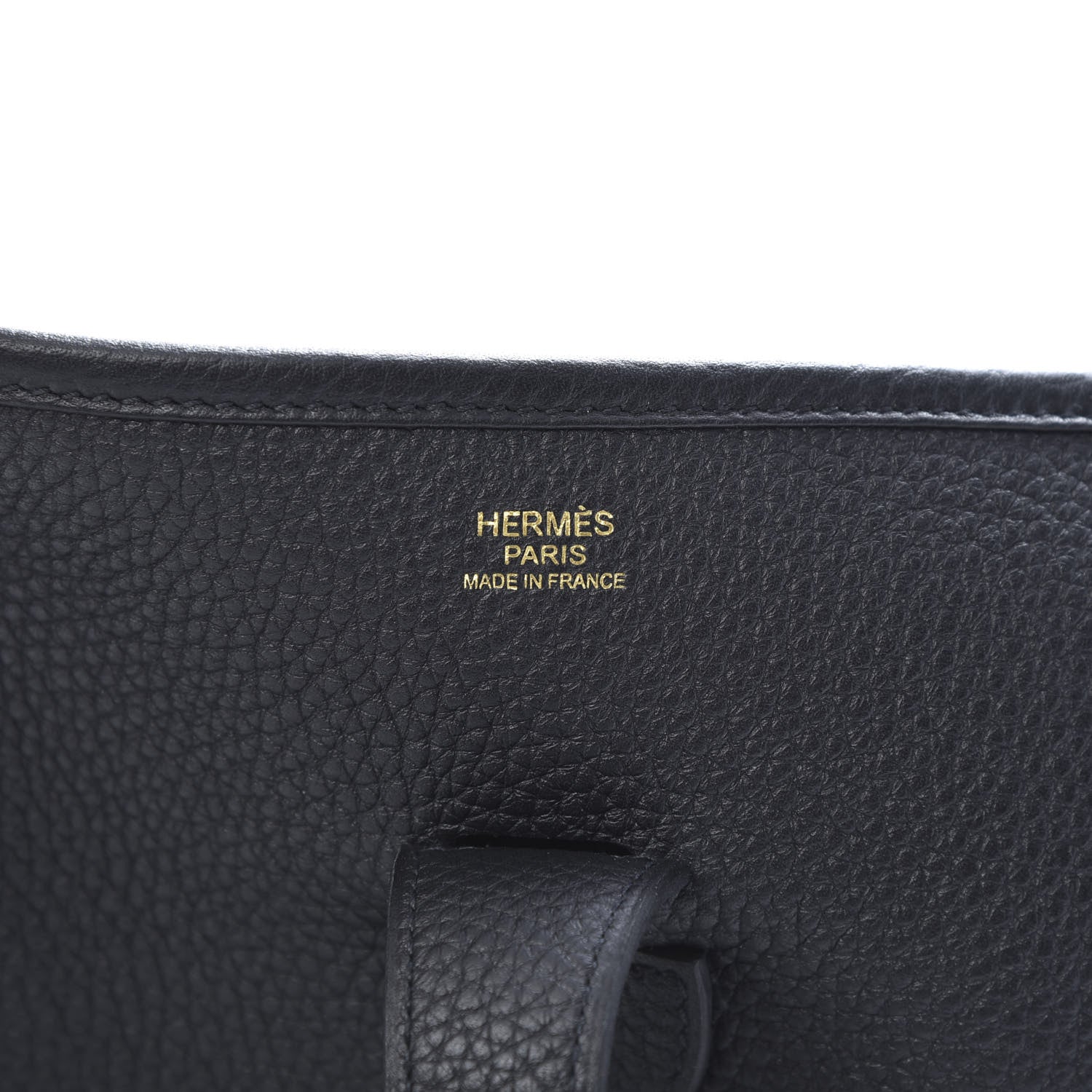Hermes Taurillon Clemence Evelyne III GM Black 6 of 11