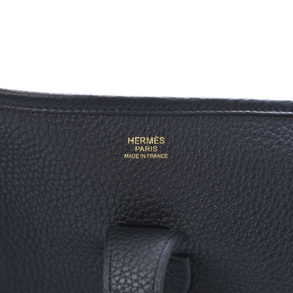 Hermes Taurillon Clemence Evelyne III GM Black 6 of 11