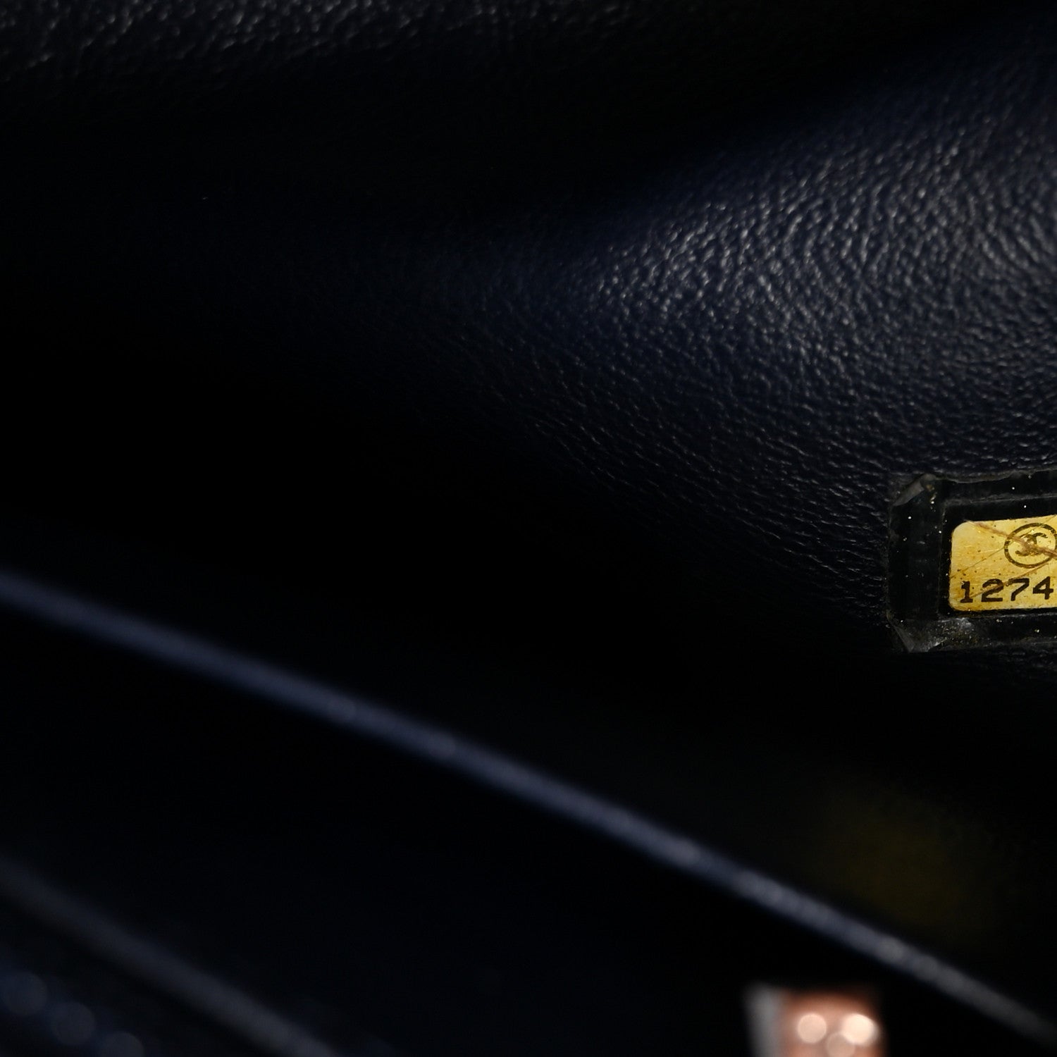 Chanel Lambskin Quilted Jumbo Single Flap Navy 7 of 10