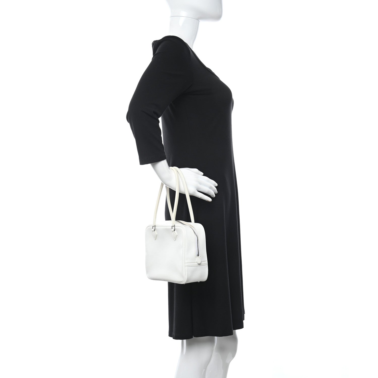 Hermes Epsom Plume 21 White 2 of 15