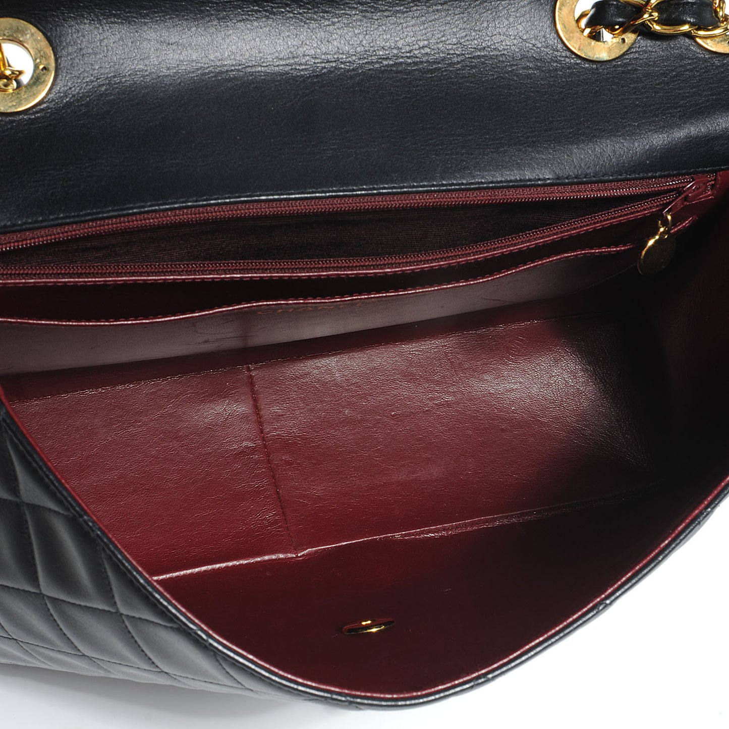 Lambskin XL Jumbo Flap Black