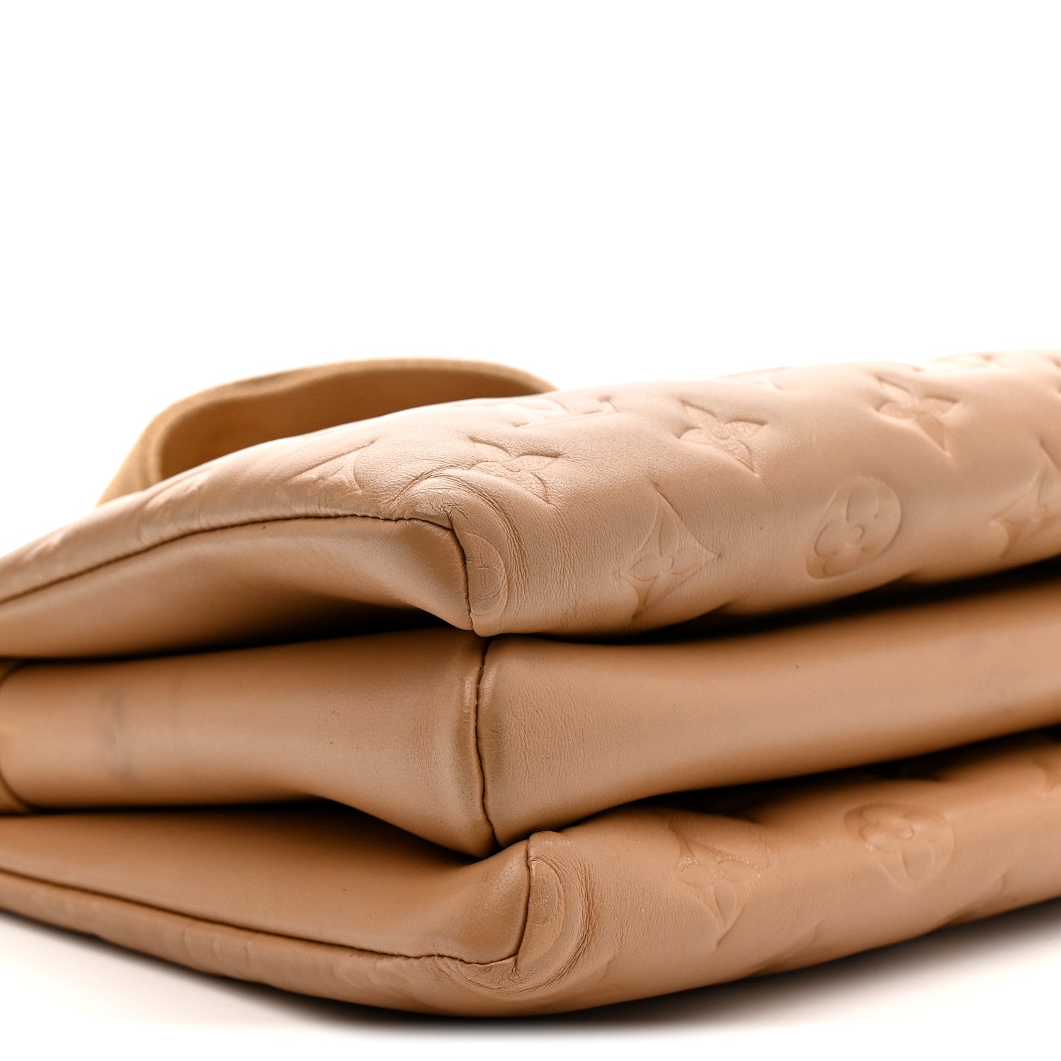 Louis Vuitton Lambskin Embossed Monogram Coussin PM Camel 10 of 12