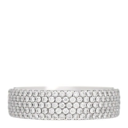 Tiffany 18K White Gold Diamond Metro Five-Row Ring 52 6 1 of 4