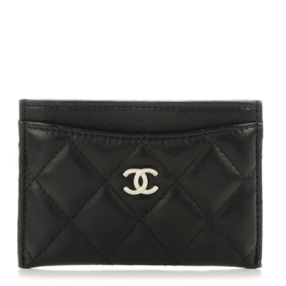 Chanel Lambskin Quilted Card Holder Black 1 of 8