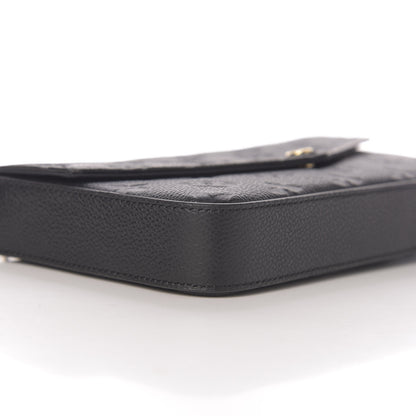 Louis Vuitton Empreinte Pochette Felicie Chain Wallet Black 7 of 10