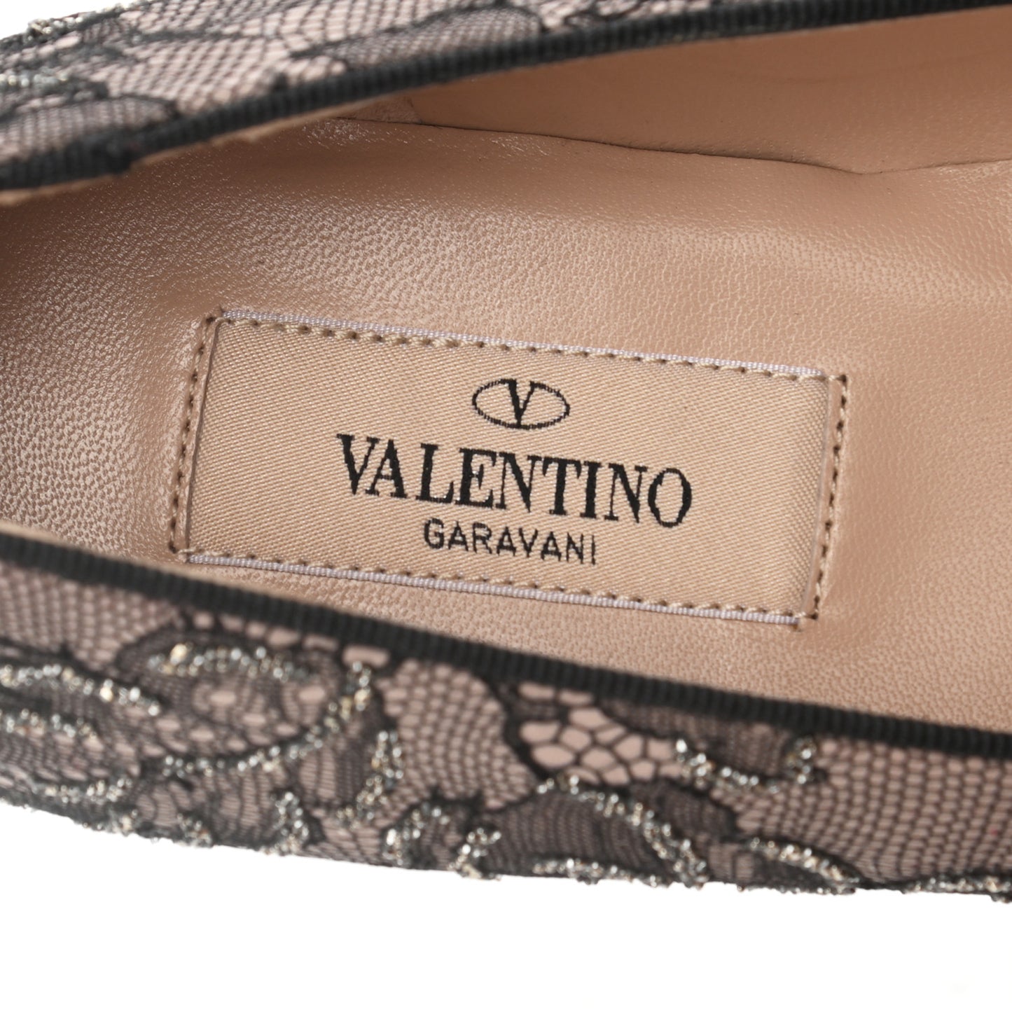 Lace Loafer Flats 35 Black