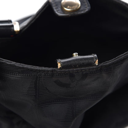 Chanel Nylon Travel Shoulder Bag Black 10 of 12
