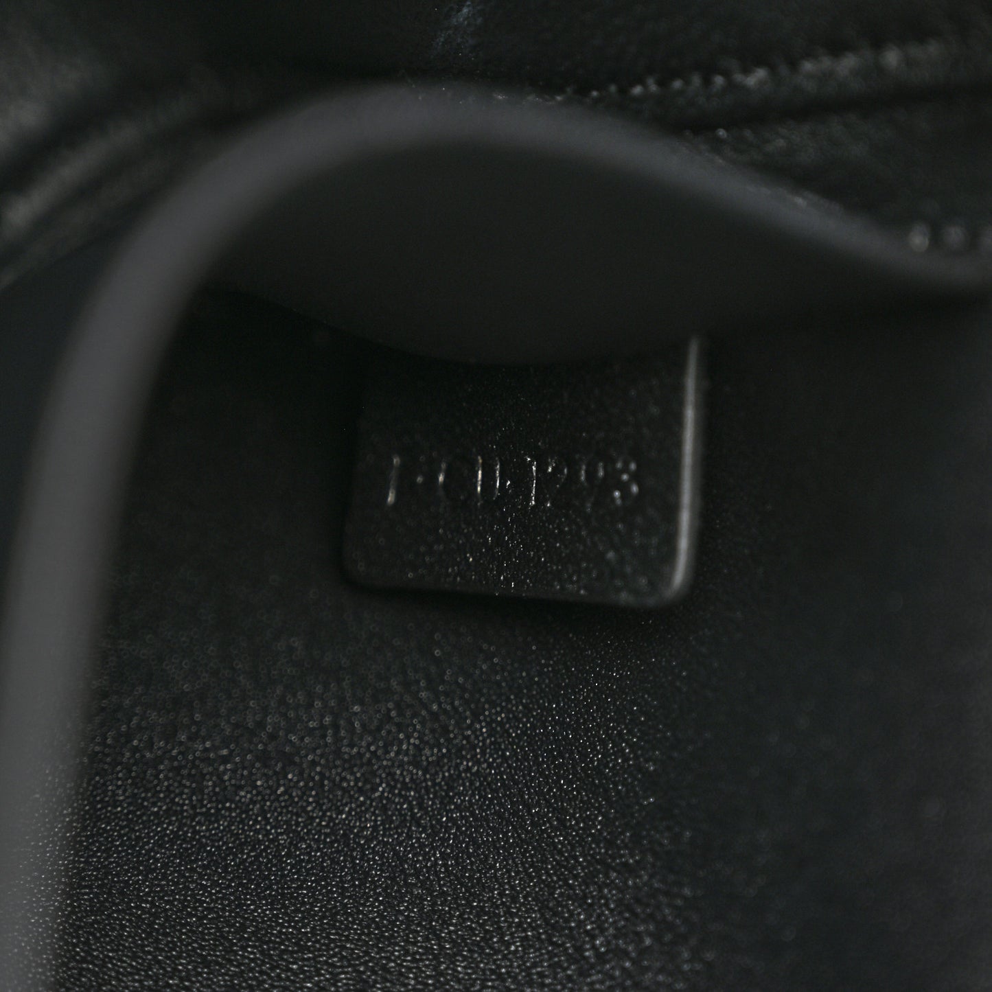 Shiny Calfskin Triomphe Shoulder Bag Black