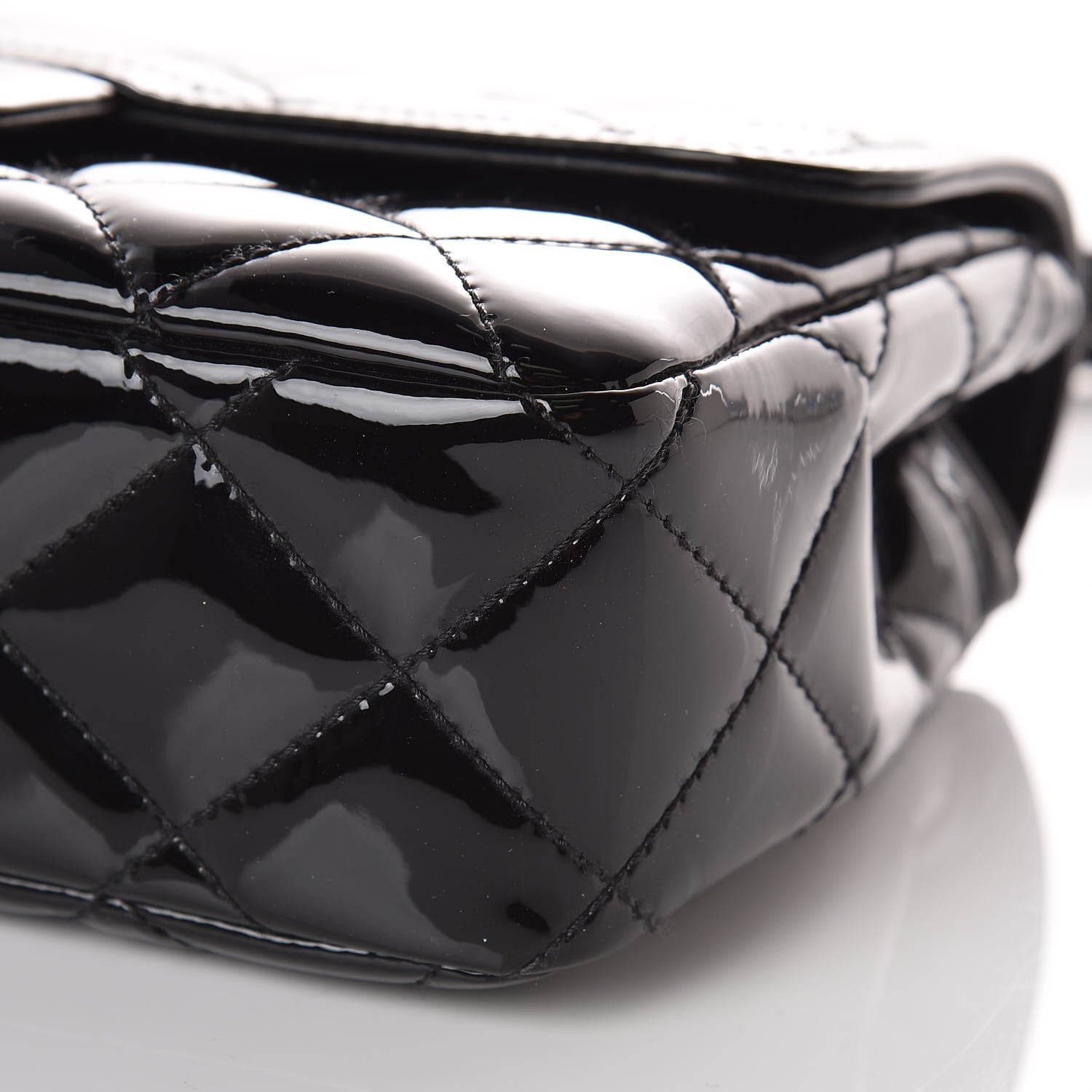 Chanel Patent Quilted Small Coco Shine Flap Black 10 of 11