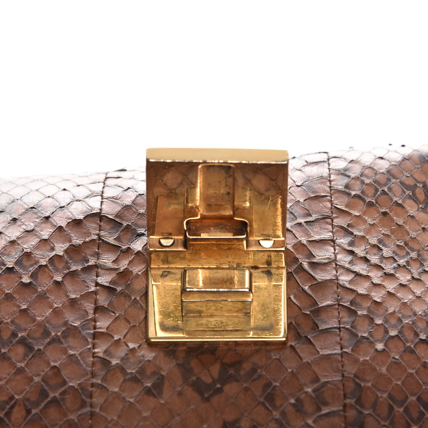 Celine Python Calfskin Large Trapeze 8 of 8