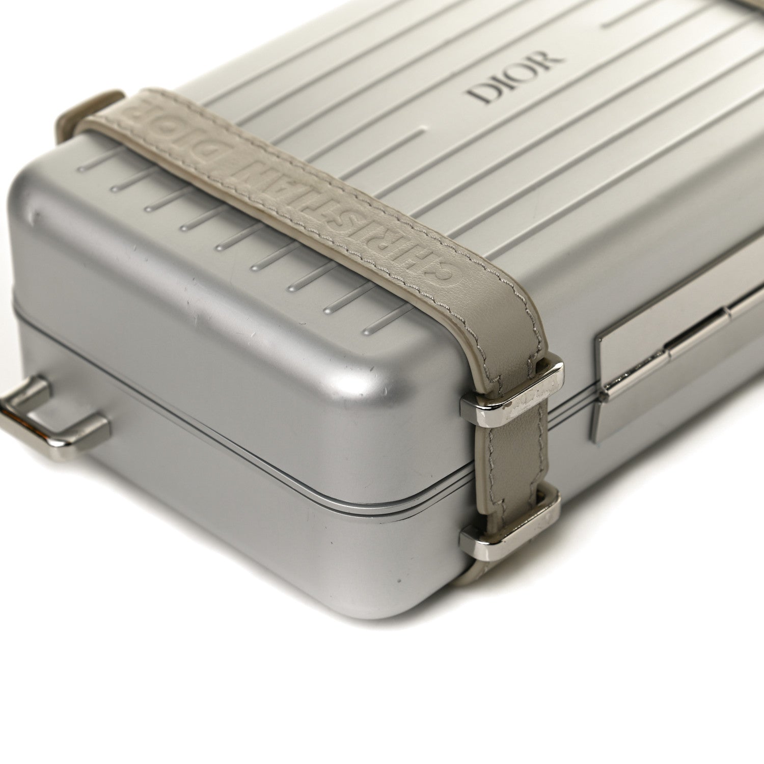 Christian Dior X RIMOWA Aluminum Personal Clutch On Strap Silver 11 of 15