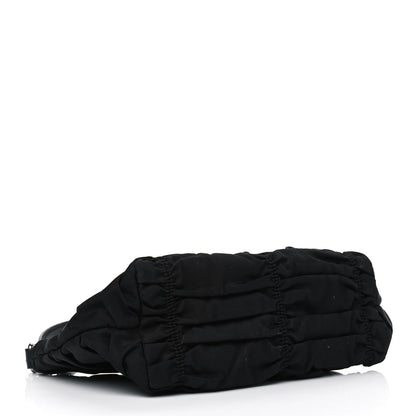 Prada Tessuto Nylon Gaufre Shoulder Bag Black 4 of 9