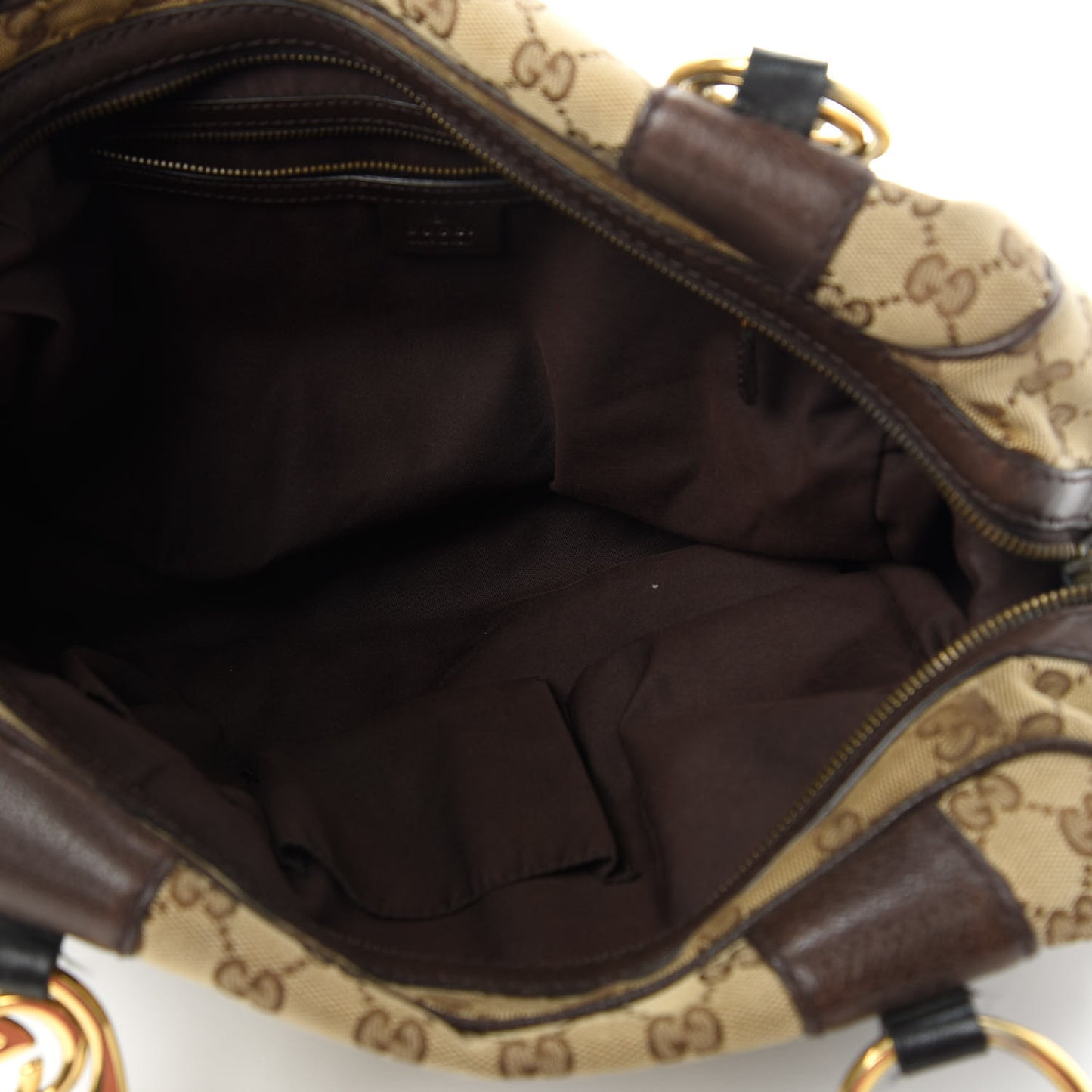 Monogram Medium Interlocking G Icon Boston Dark Brown