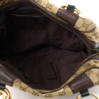 Gucci Monogram Medium Interlocking G Icon Boston Dark Brown 5 of 15