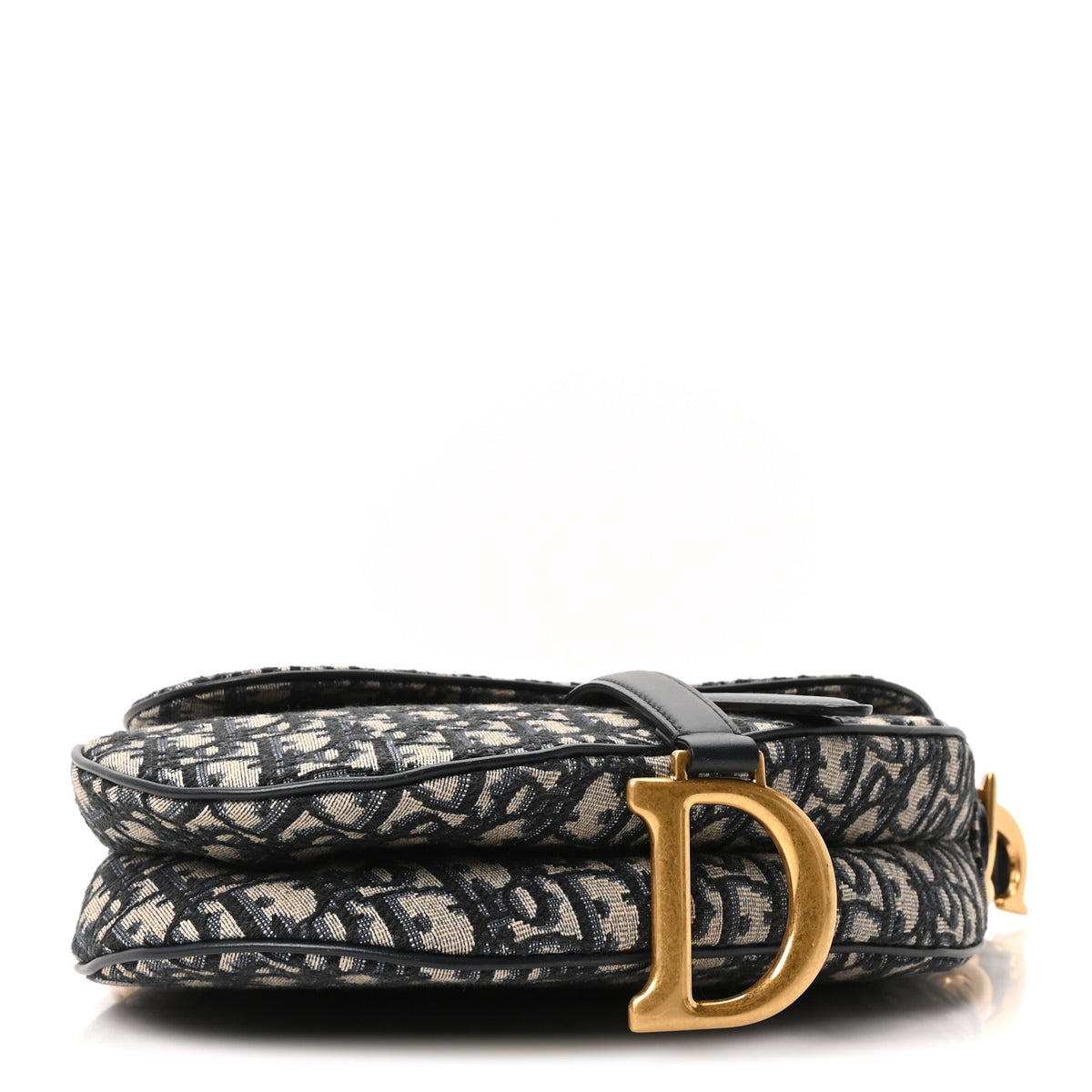 Oblique Saddle Bag With Strap Blue