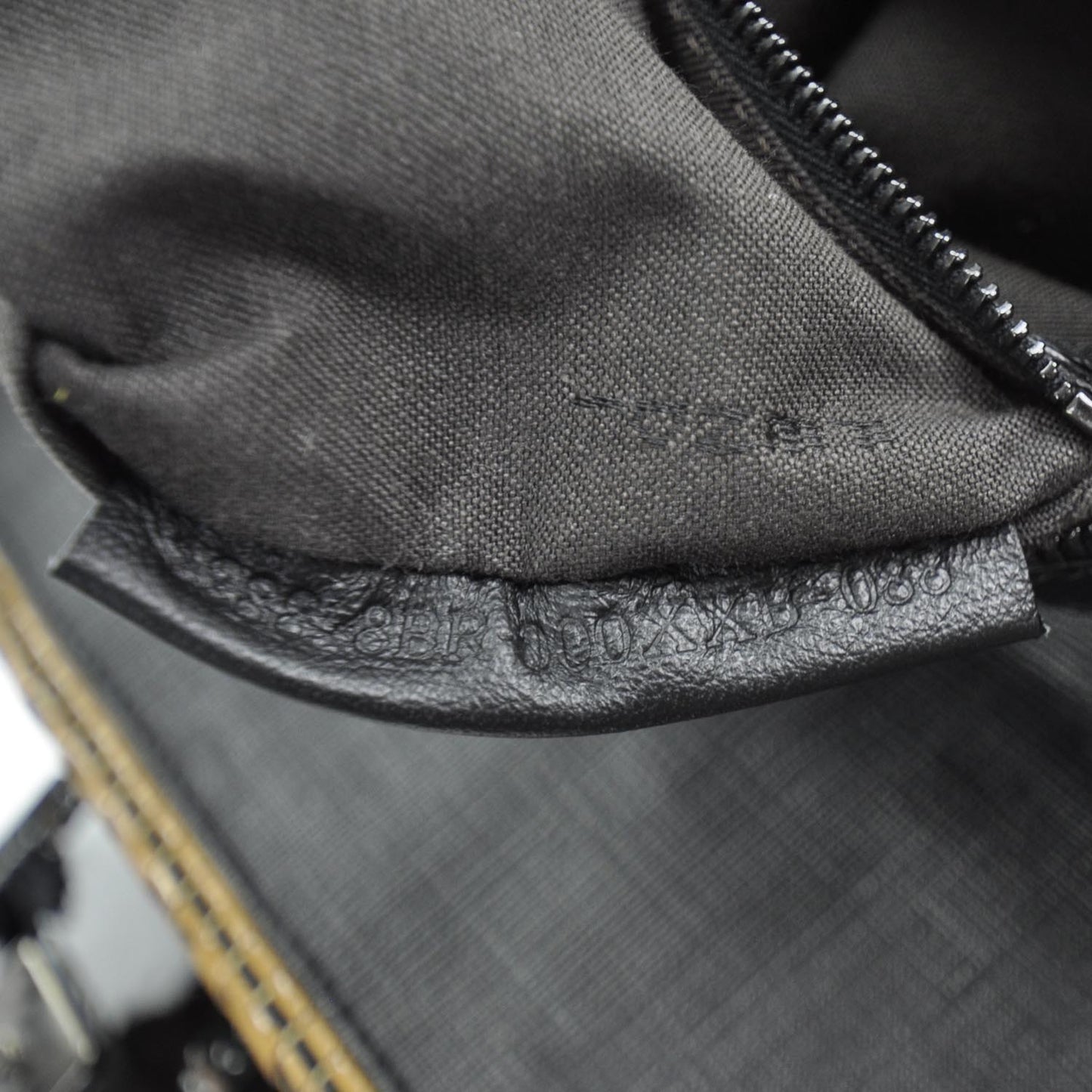 Patent Woven Baguette Natural Black