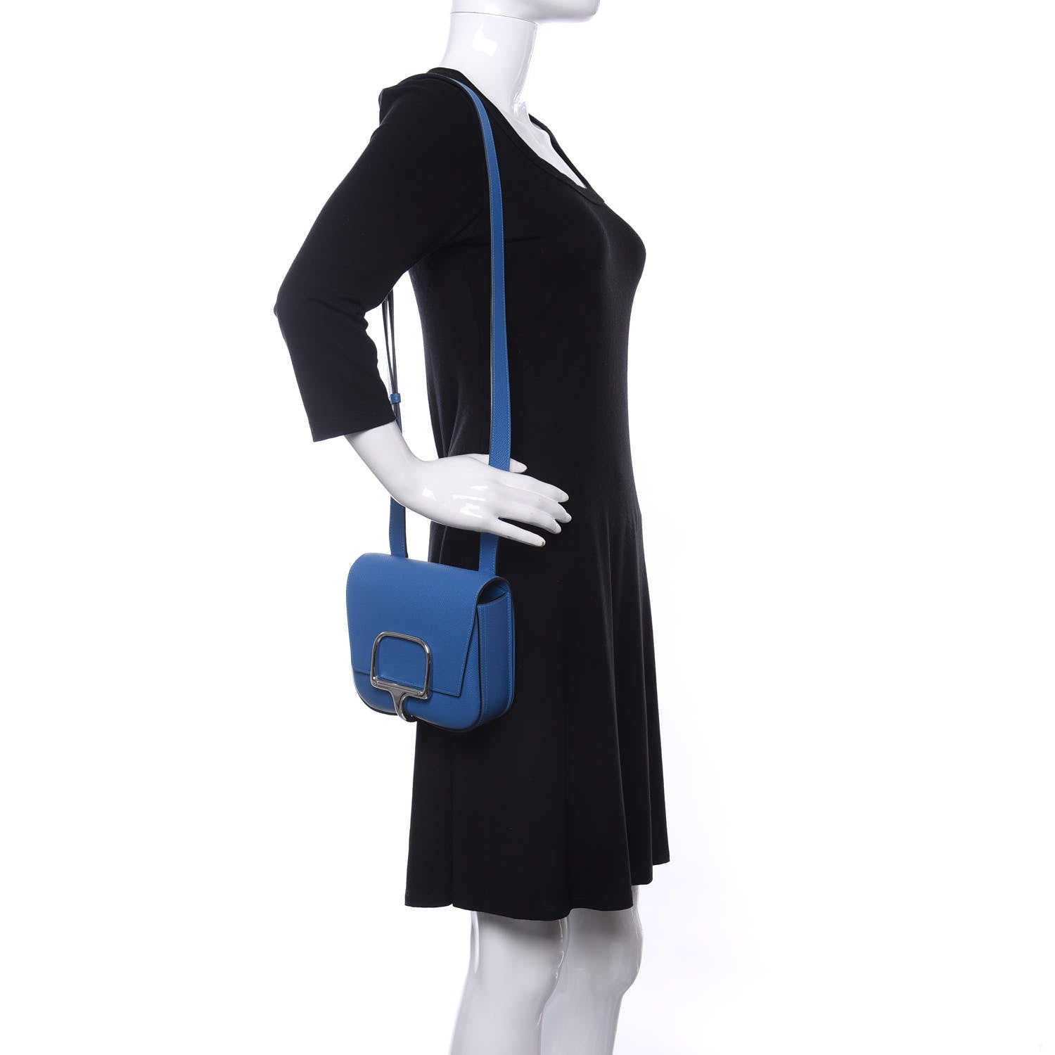 Hermes Epsom Mini Della Cavalleria Bleu Zanzibar 2 of 10