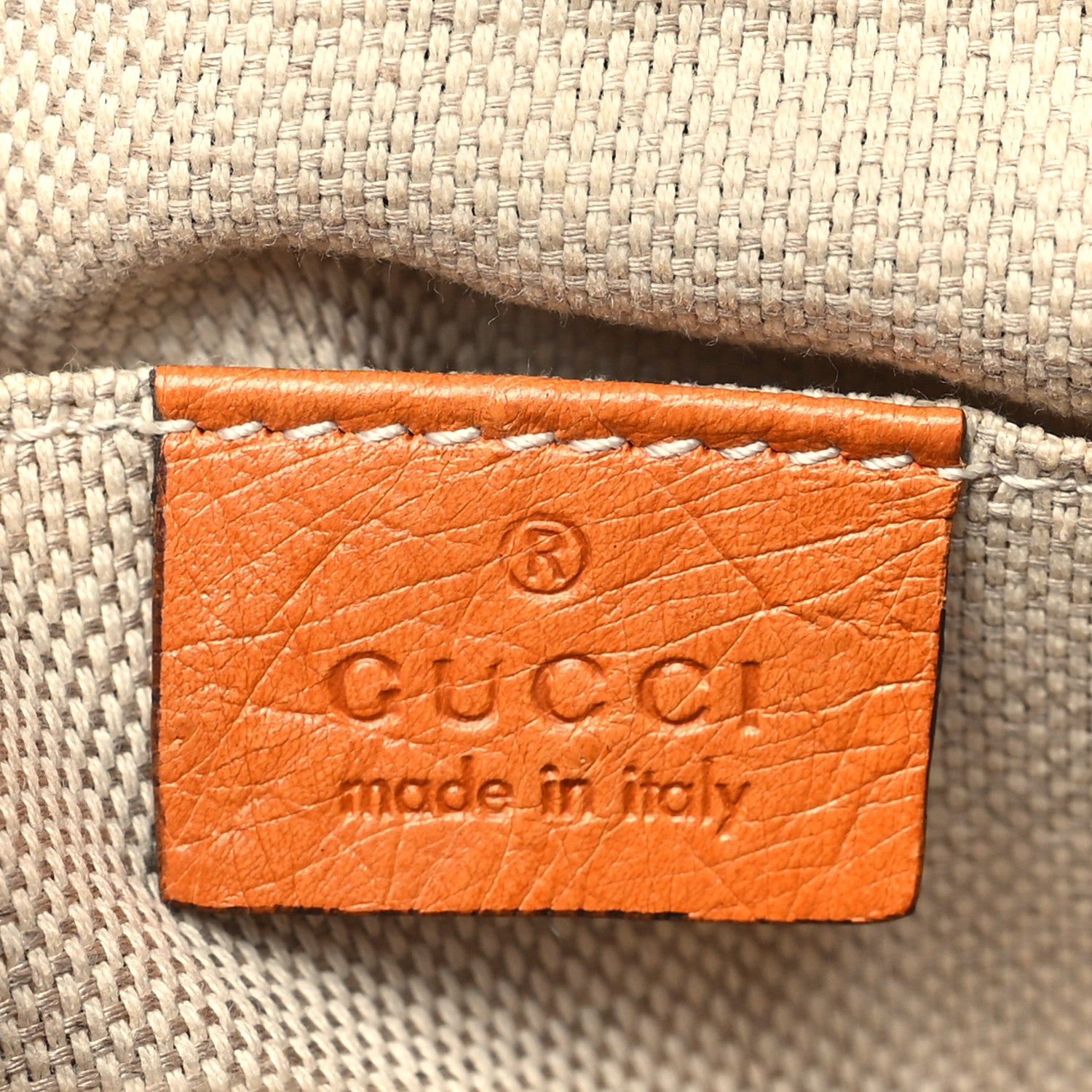 Gucci Ostrich Small Soho Disco Bag Orange 6 of 11