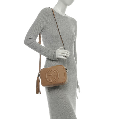 Gucci Pebbled Calfskin Small Soho Disco Bag Rose Beige 2 of 6