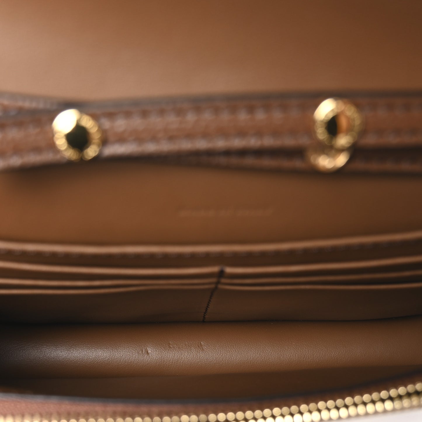 Grained Calfskin House Check Tartan Mix Hampshire Wallet On Chain Tan
