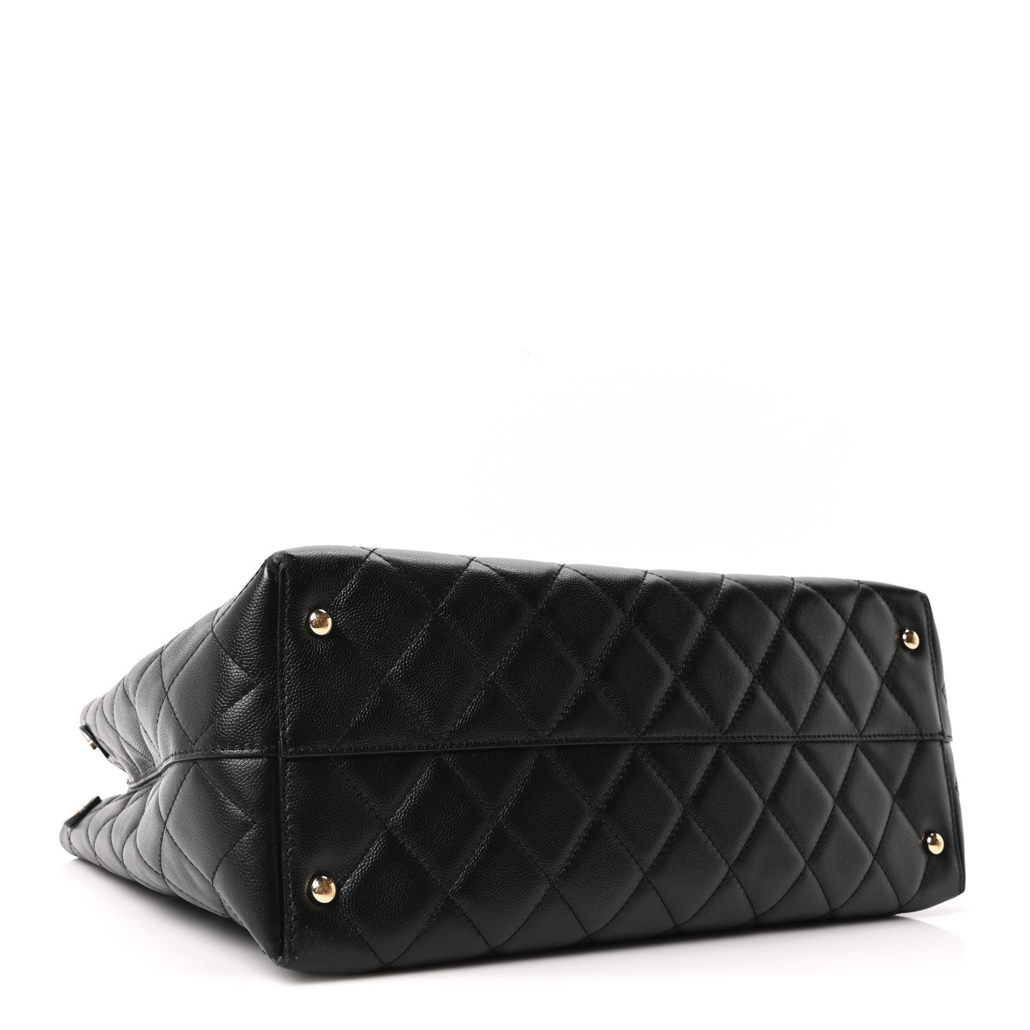 Chanel Caviar Quilted Small Shopping Tote Black 4 of 11