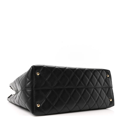 Chanel Caviar Quilted Small Shopping Tote Black 4 of 11