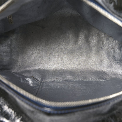 Chanel Patent Medium Luxe Ligne Bowler Black 5 of 11