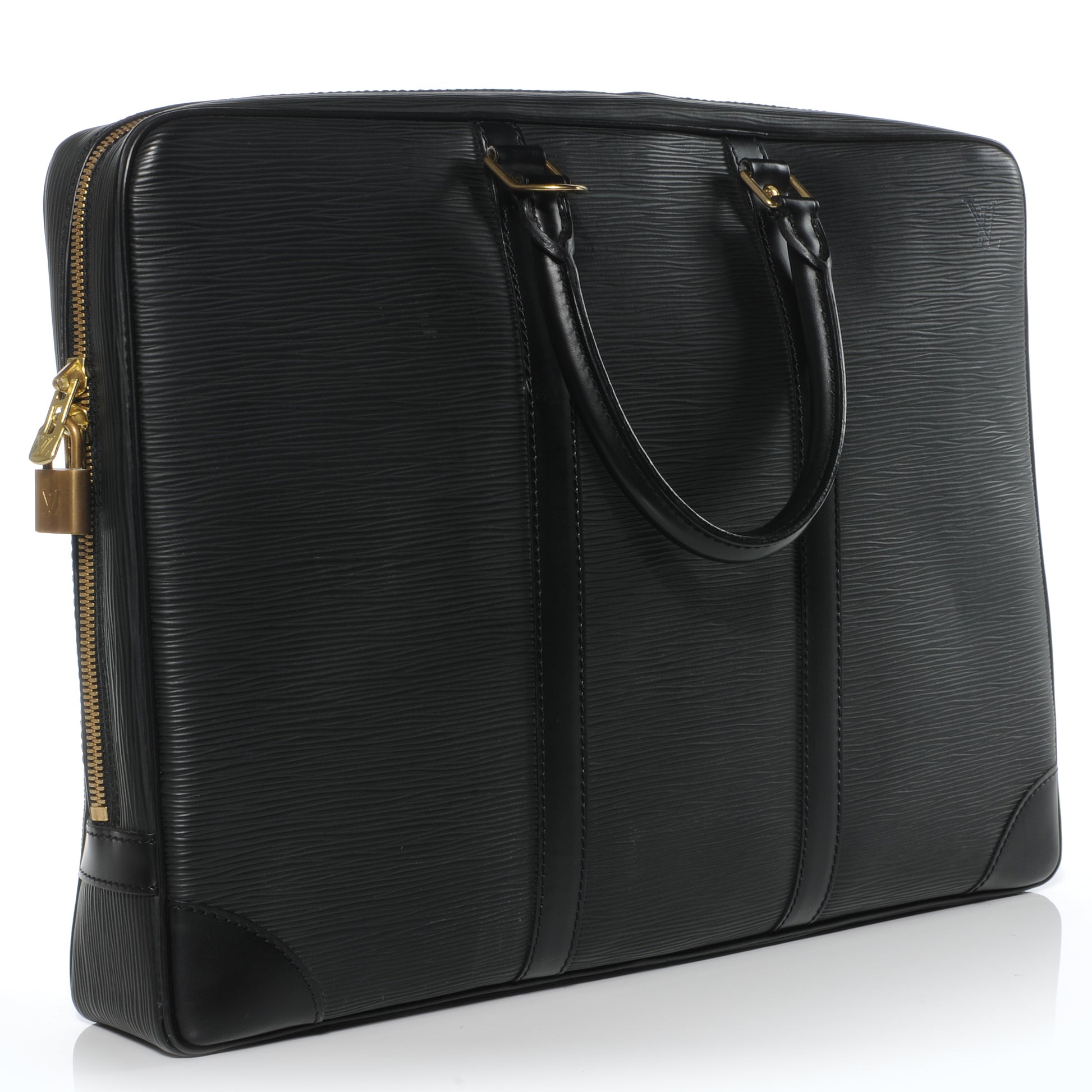 Louis Vuitton Epi Porte-Documents Voyage Briefcase Black 3 of 8