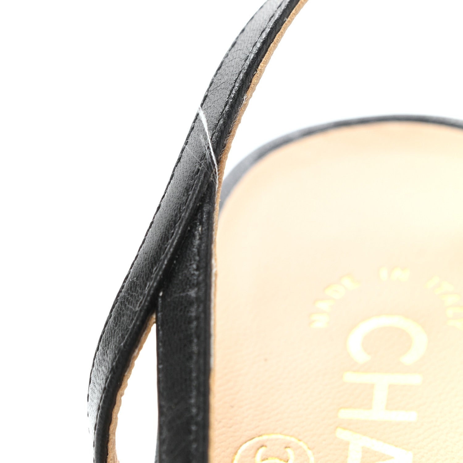 Chanel Goatskin Grosgrain Cap Toe CC Slingback Pumps 37.5 Black 9 of 9